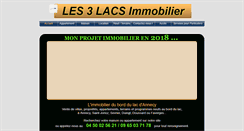 Desktop Screenshot of les3lacsimmobilier.fr